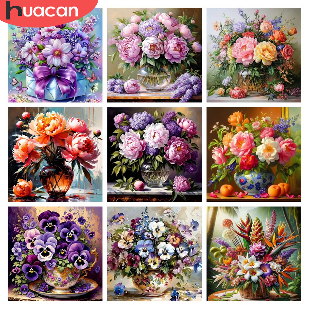 Resin Art Of Rose - HUACAN 5D Diamond Mosaic Lukisan Bunga