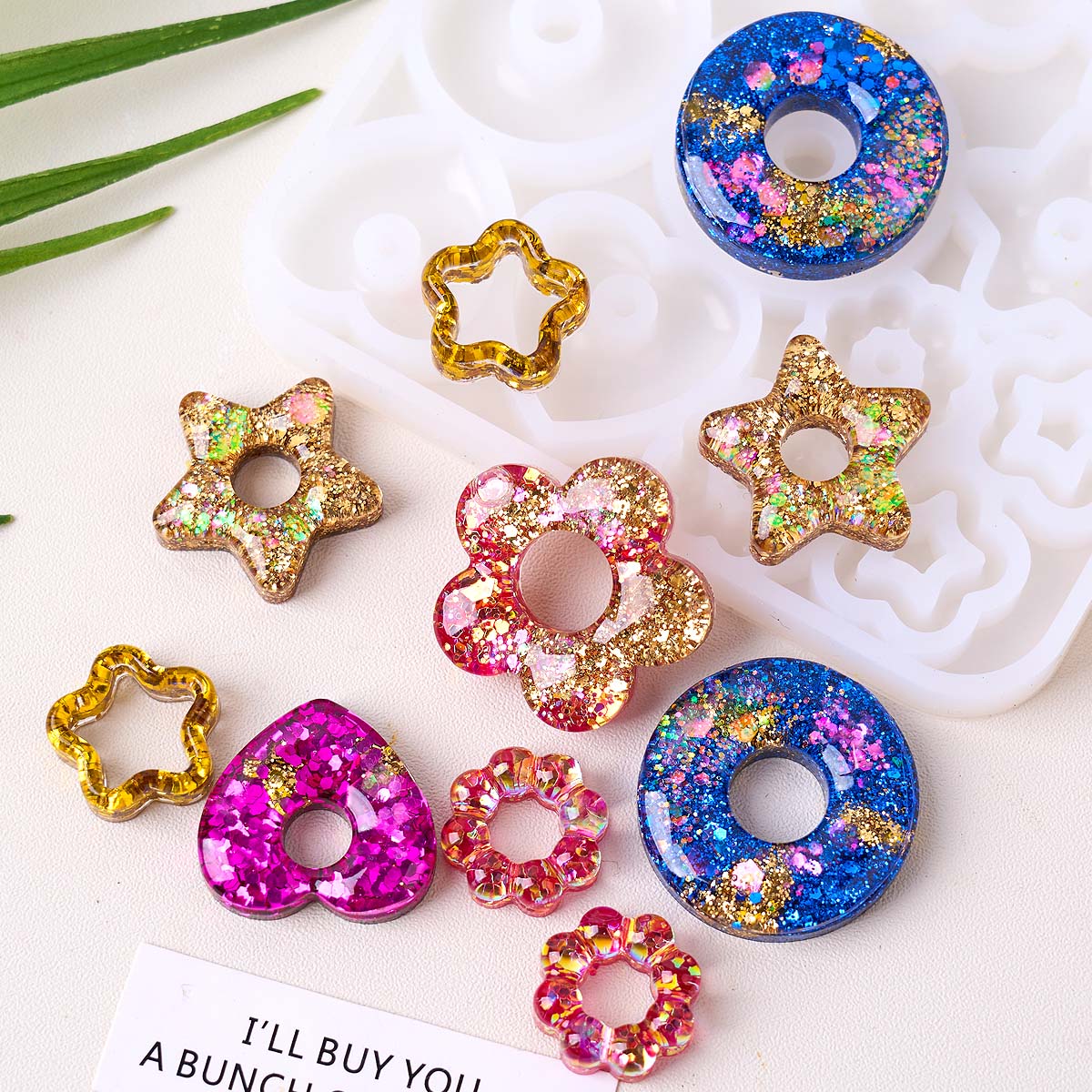 Resin Art Mould - Cetakan Silikon Perhiasan Multifungsi DIY Buatan