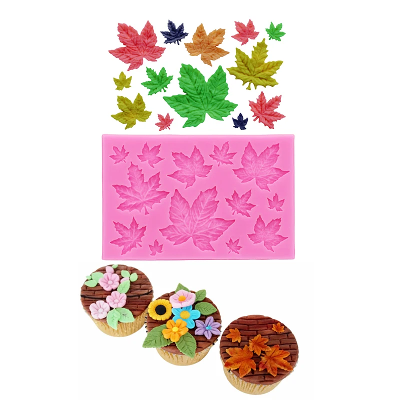 Resin Art Mould - Gj-61 DIY daun maple cetakan silikon