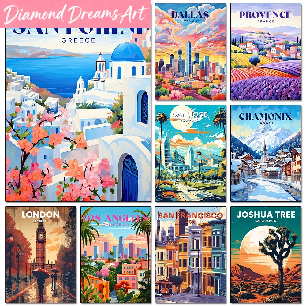 Resin Art World - Tanpa Bingkai, Poster Kota Perjalanan Cantik