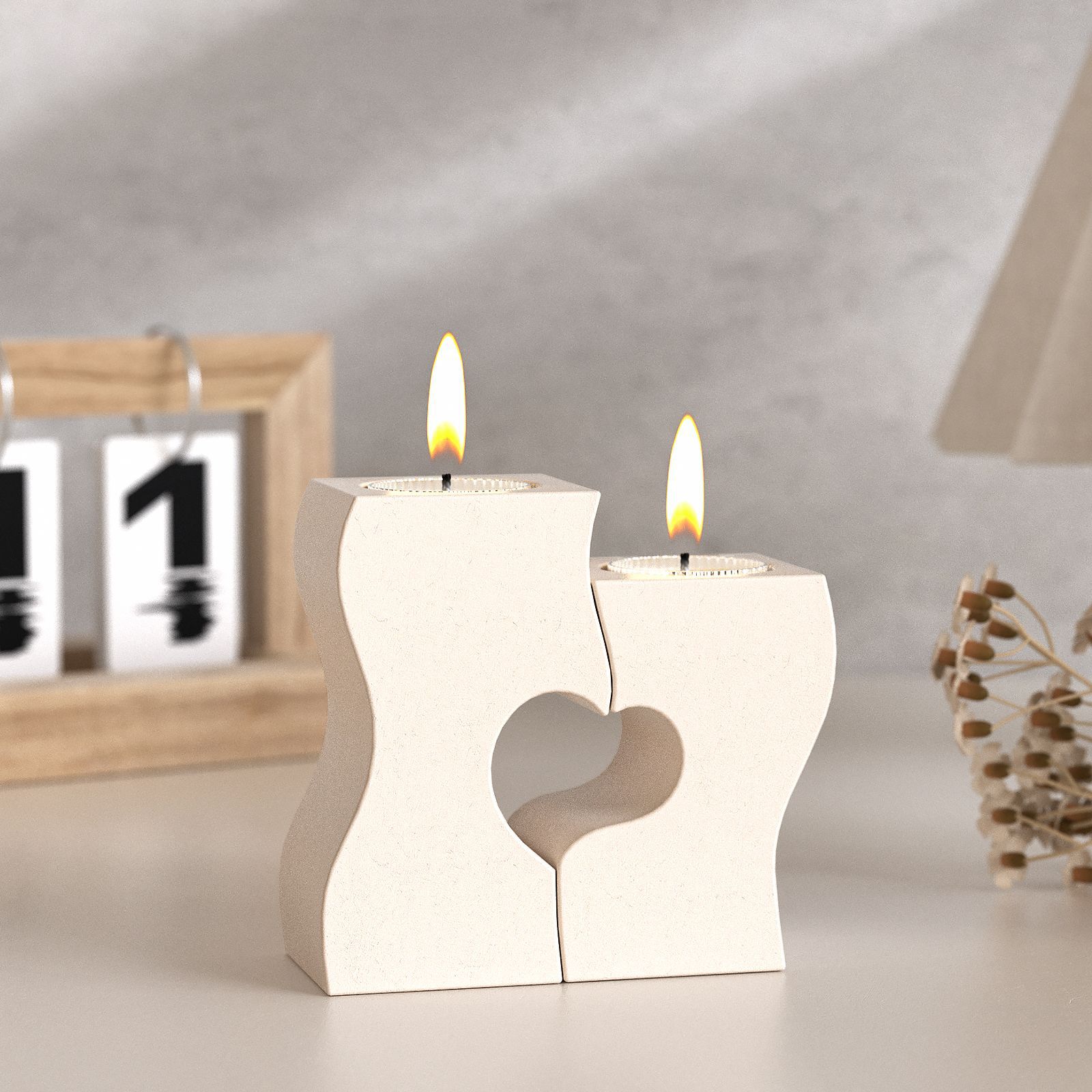 Resin Art Uv - S Cetakan Silikon Lilin Hati DIY