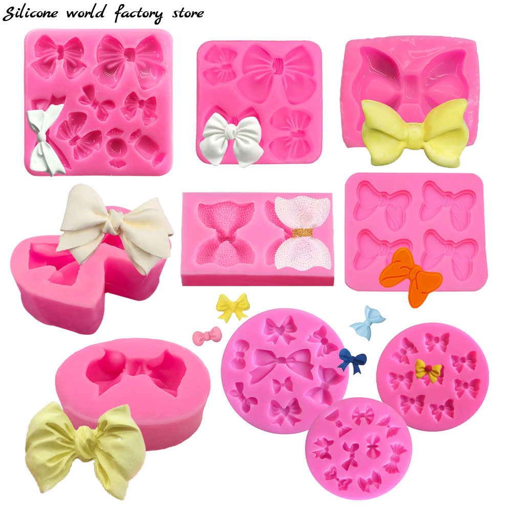 Resin Art World - Cetakan Kue Silikon Bentuk Pita Lucu,