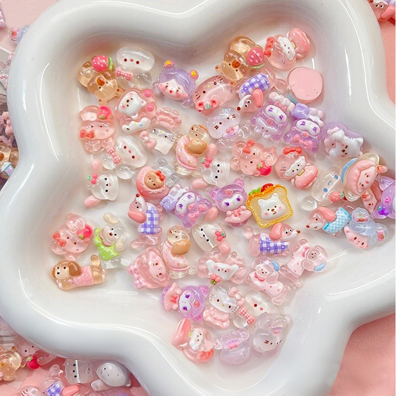 Resin Art Gift For Birthday - 10-100 Buah Aksesori Resin Campuran Transparan