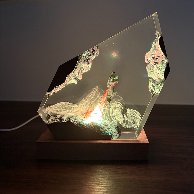 Resin Art Light - Lampu Meja Resin Figur Anime Sci-fi,