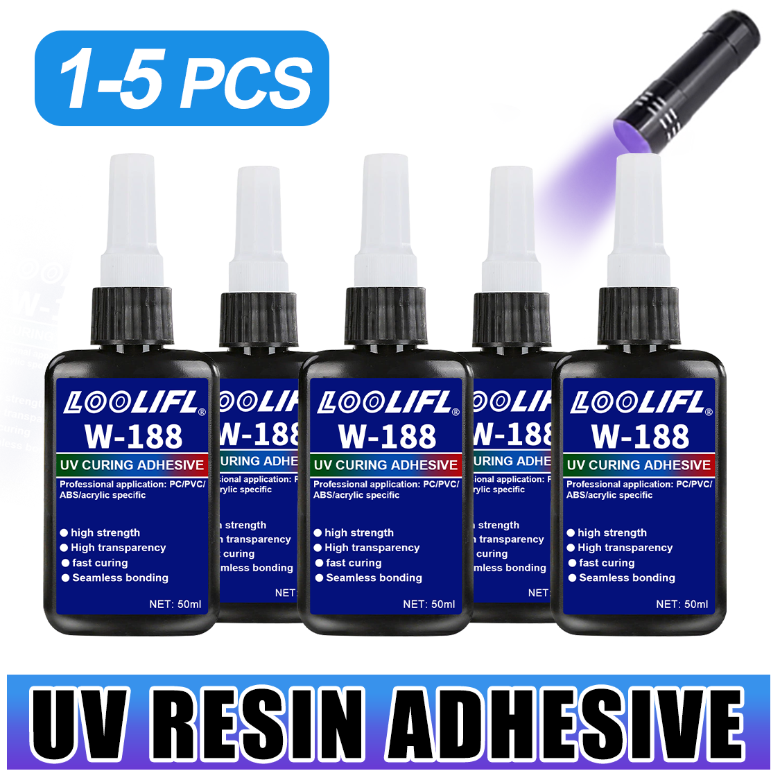 Resin Art Light - LOOLIFL 188 Lem Resin UV Kuat