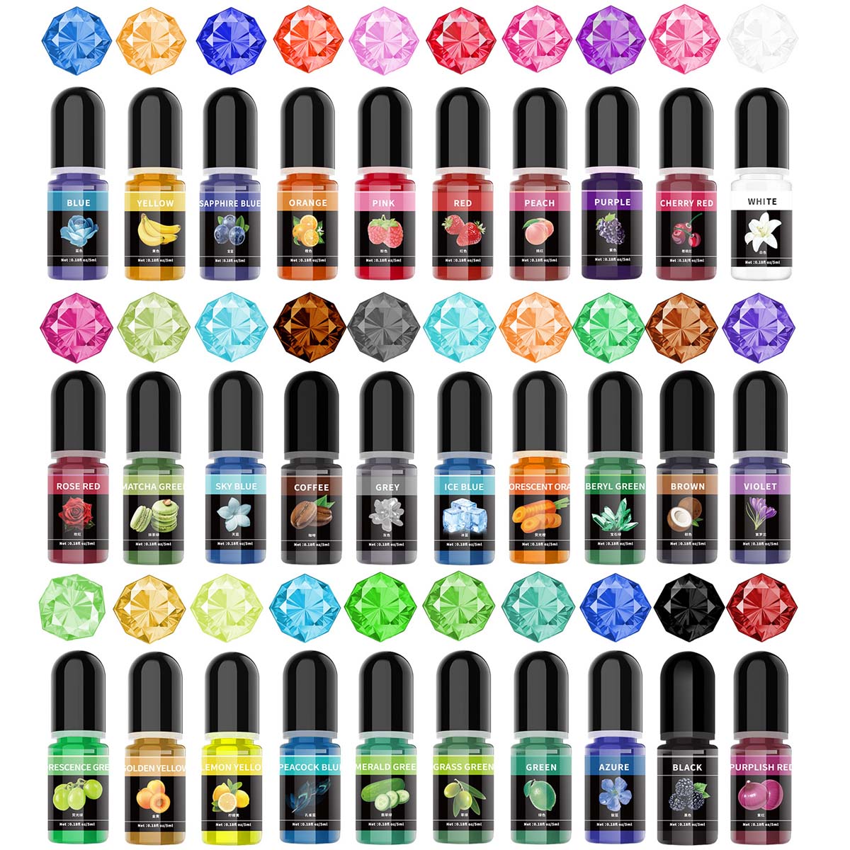 Resin Art Uv - 5Ml/Botol Pigmen Resin Epoksi Pewarna Cair