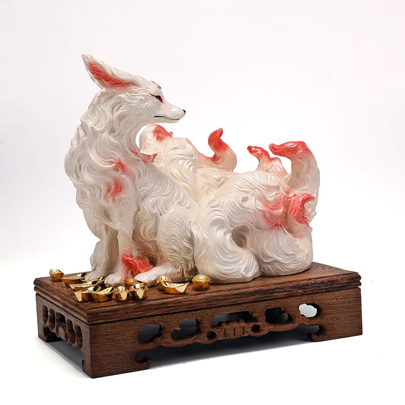 Ornamen Rubah Sembilan Ekor Pa - Resin Art Gift For Birthday ulasan dan harga