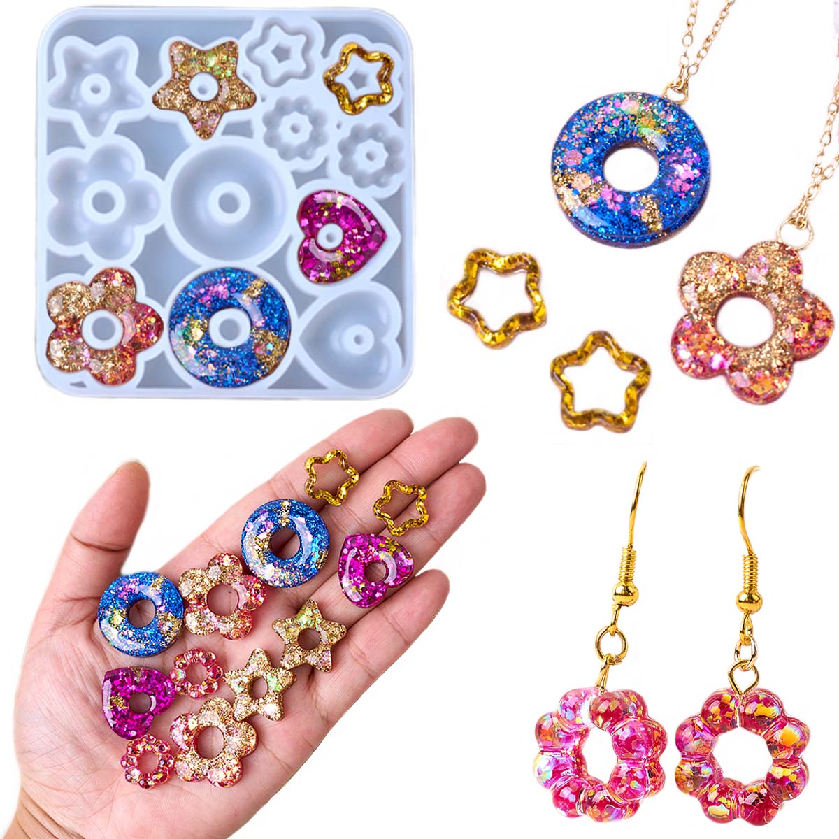 Cetakan Silikon Perhiasan Mult - Resin Art Mould ulasan dan harga