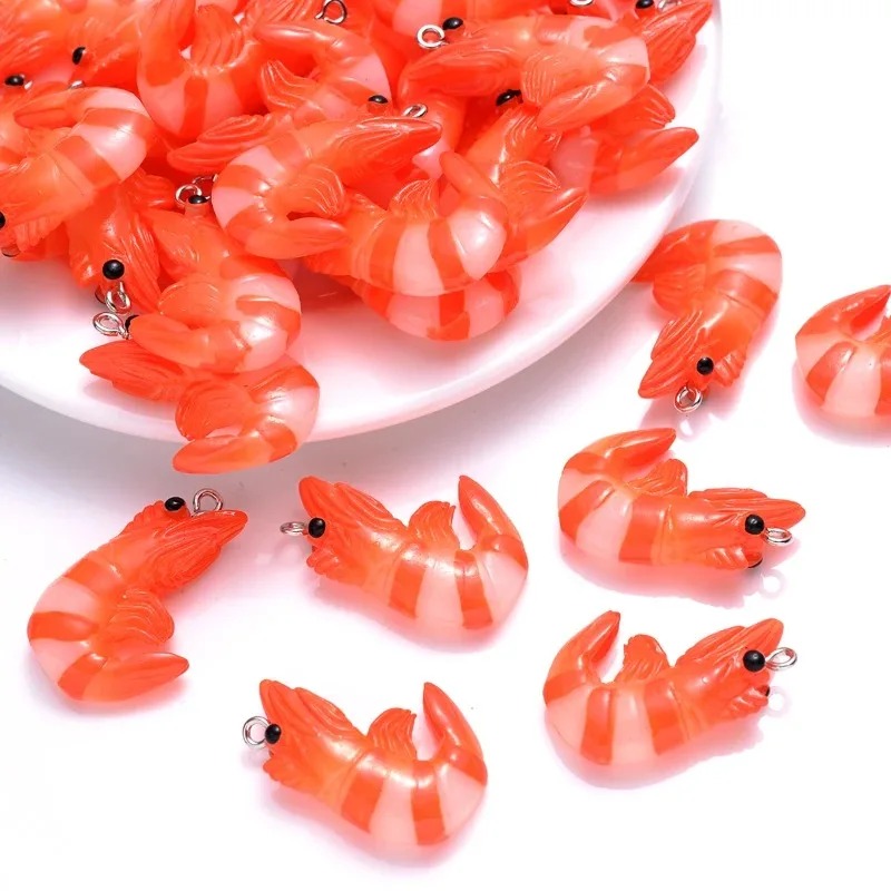 10 Buah Liontin Udang Lobster  - Resin Art Acrylic ulasan dan harga