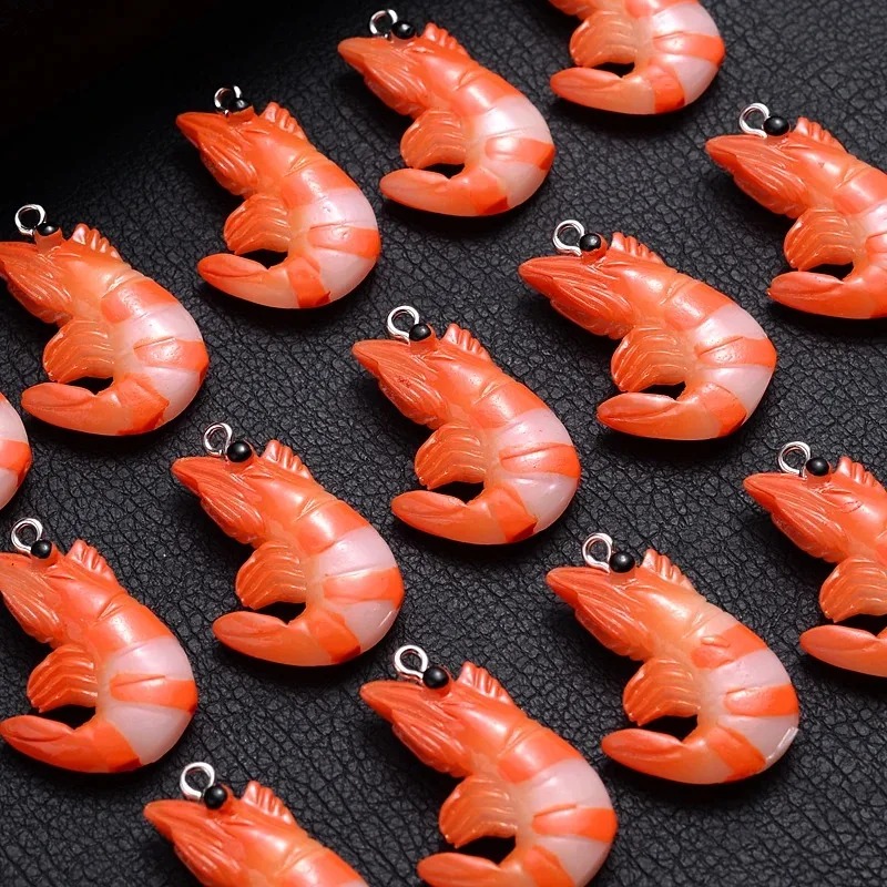 10 Buah Liontin Udang Lobster  - Resin Art Acrylic ulasan dan harga