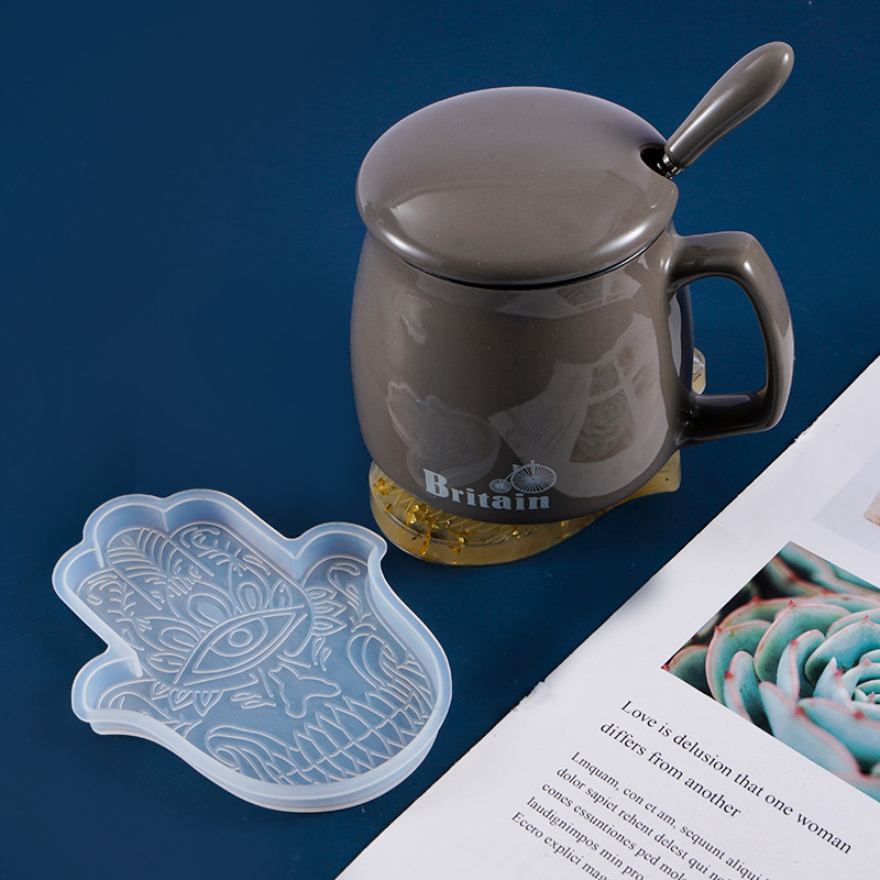 1 Buah DIY Coaster Hand Of Fat - Resin Art Mould ulasan dan harga