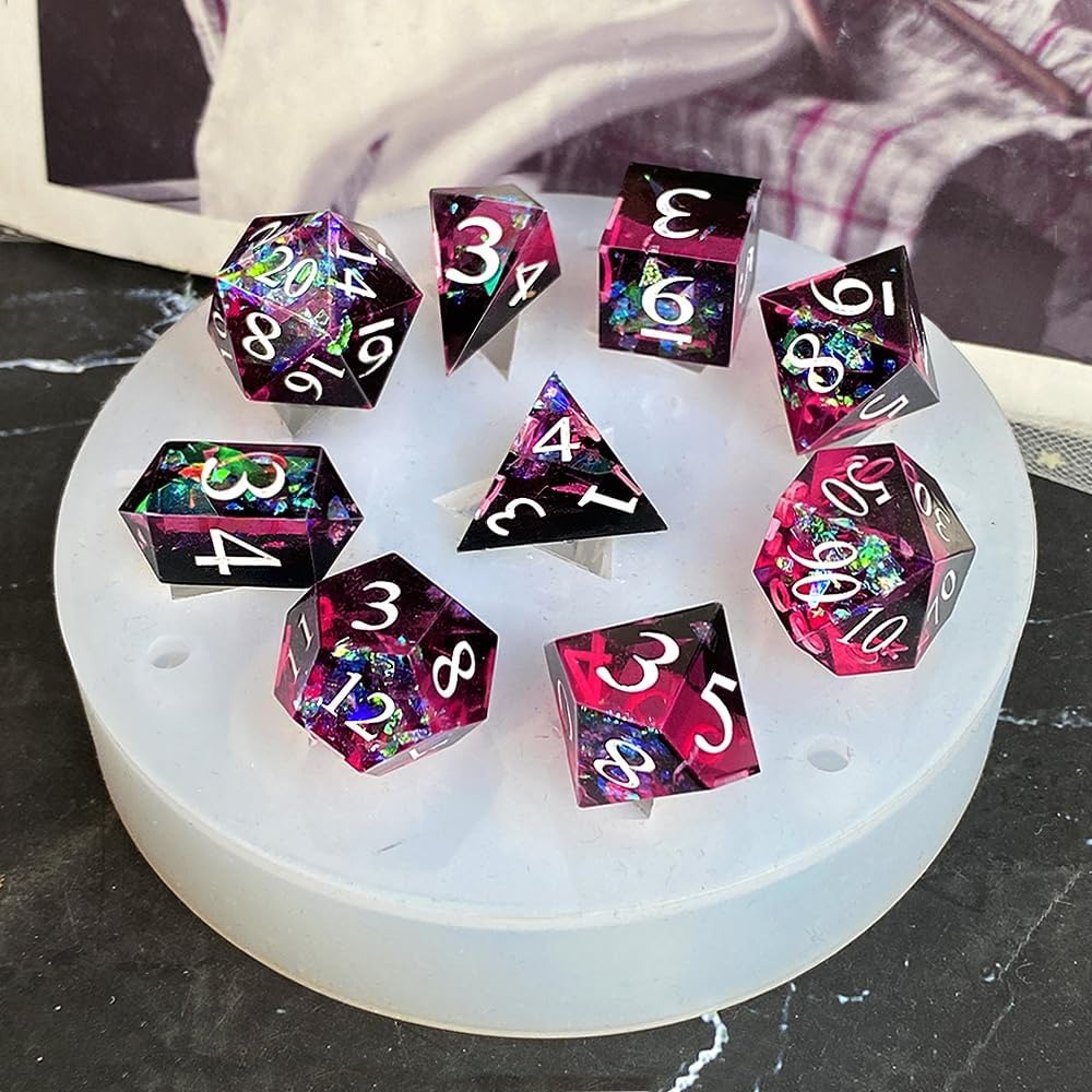 DIY DND cetakan silikon dadu t - Resin Art Mould ulasan dan harga