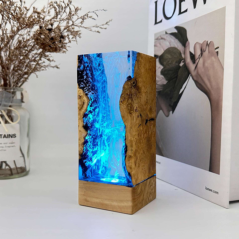 Lampu Meja Resin Tema Organism - Resin Art Light ulasan dan harga