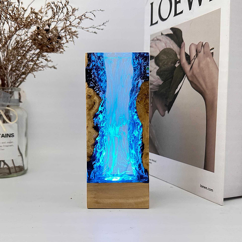 Lampu Meja Resin Tema Organism - Resin Art Light ulasan dan harga