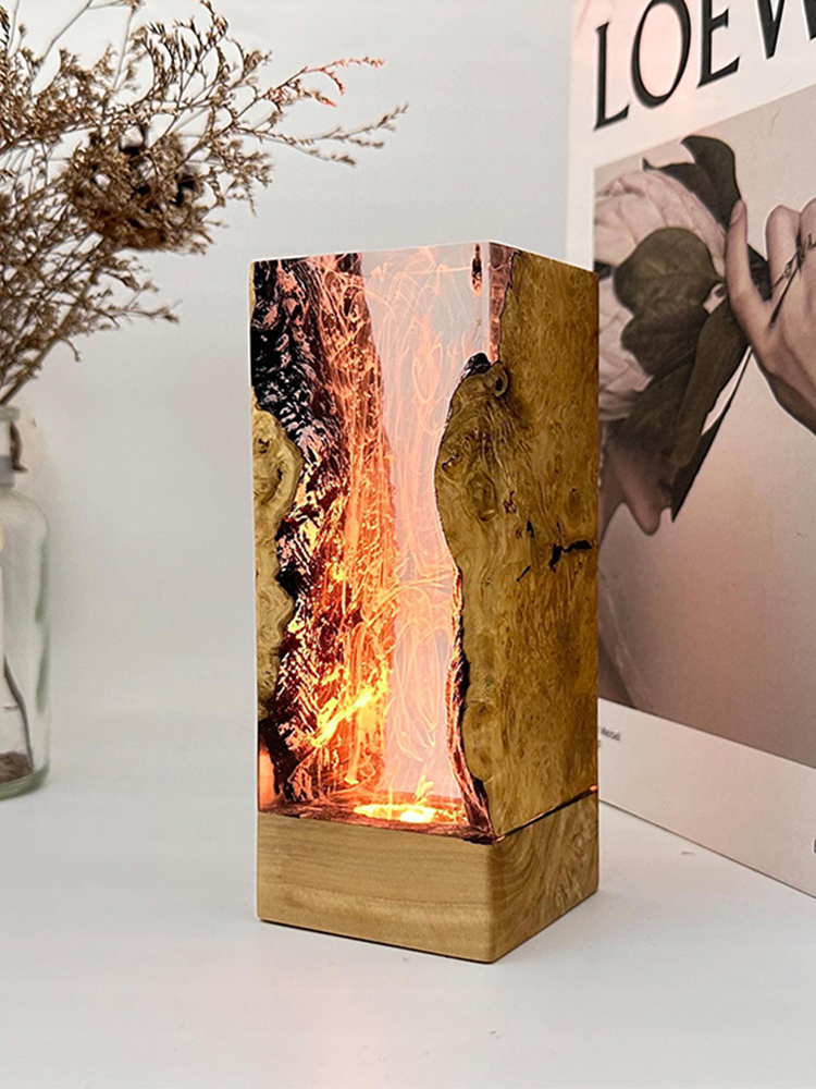 Lampu Meja Resin Tema Organism - Resin Art Light ulasan dan harga