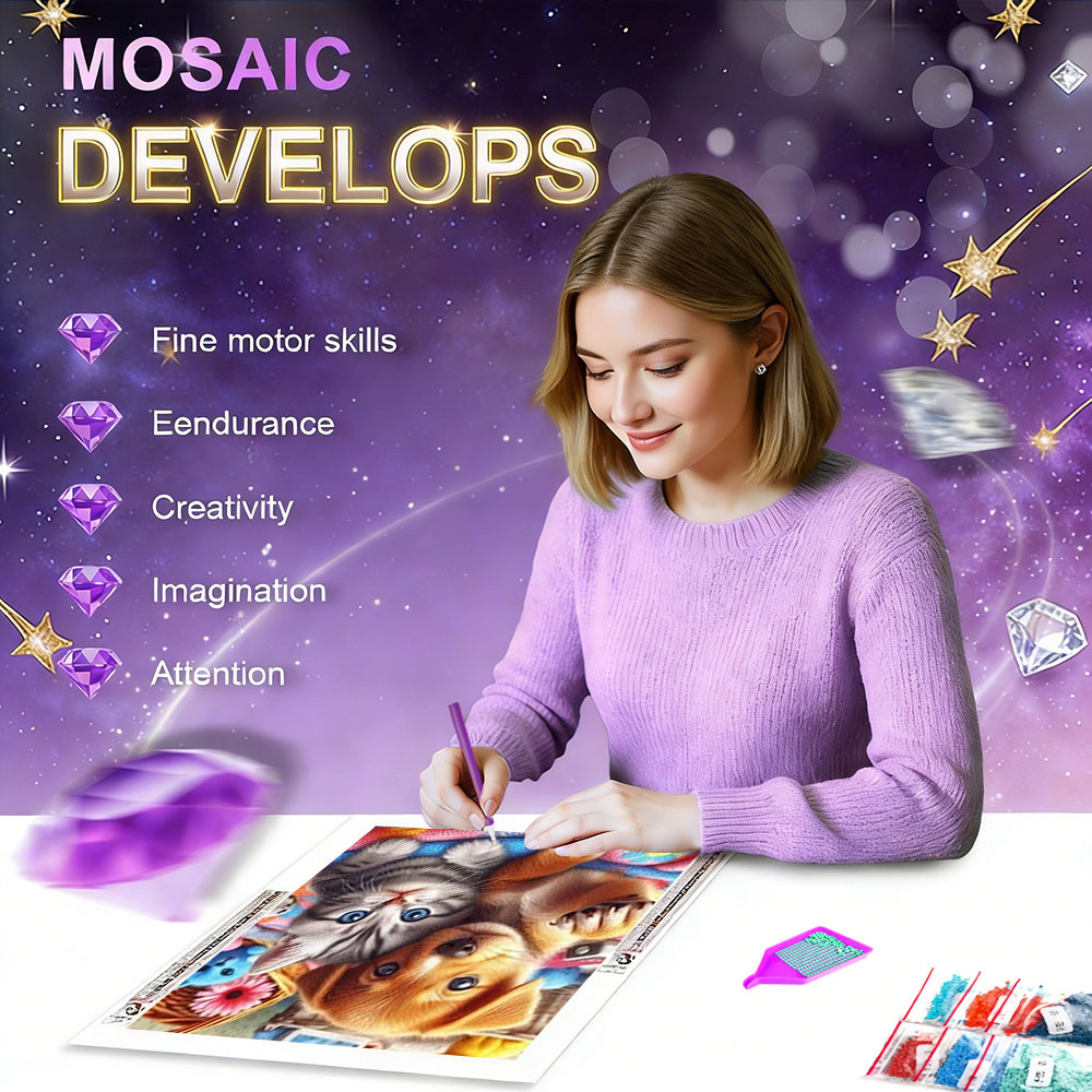 HUACAN 5d Diy Diamond Mosaic K - Resin Art Of Rose ulasan dan harga