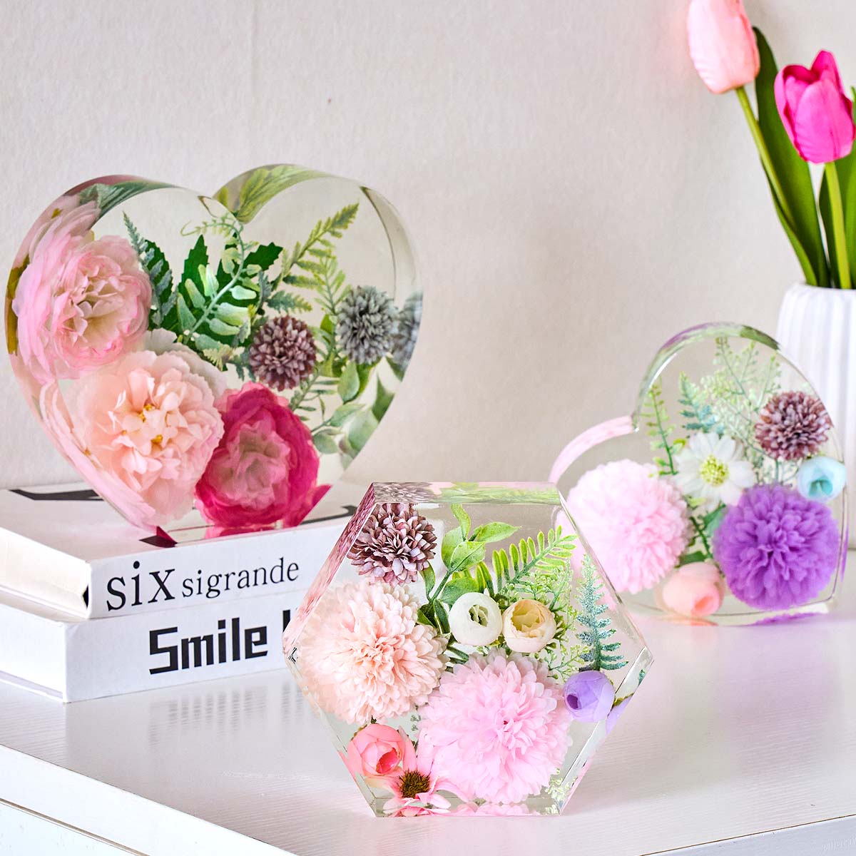 Cetakan Silikon Ornamen Heksag - Resin Art Mould ulasan dan harga
