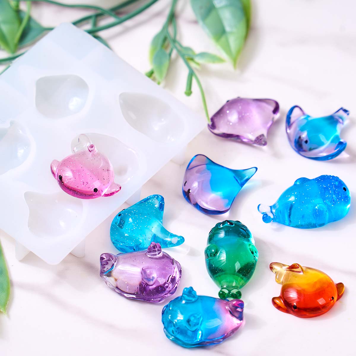 Cetakan Silikon Ikan Pari Kawa - Resin Art Mould ulasan dan harga