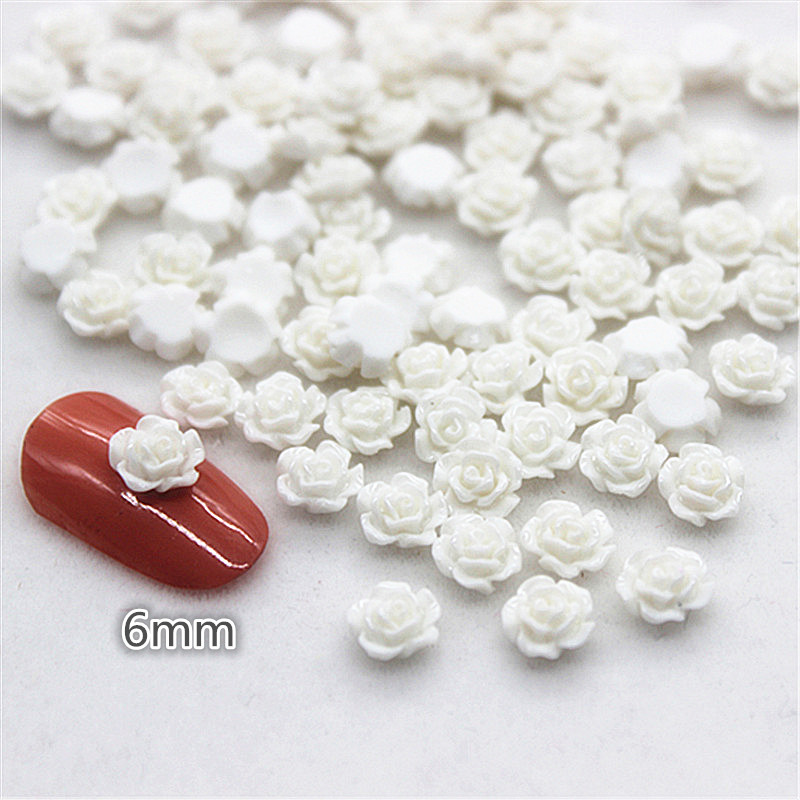100 Pcs 6 Mm Resin Mini Rose B - Resin Art Of Rose ulasan dan harga