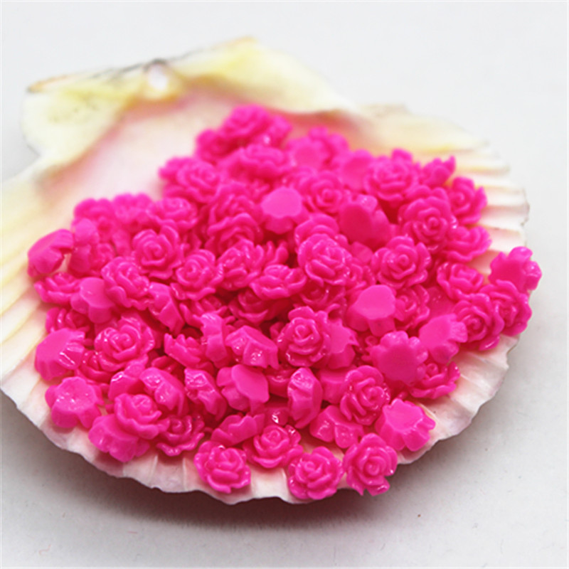 100 Pcs 6 Mm Resin Mini Rose B - Resin Art Of Rose ulasan dan harga