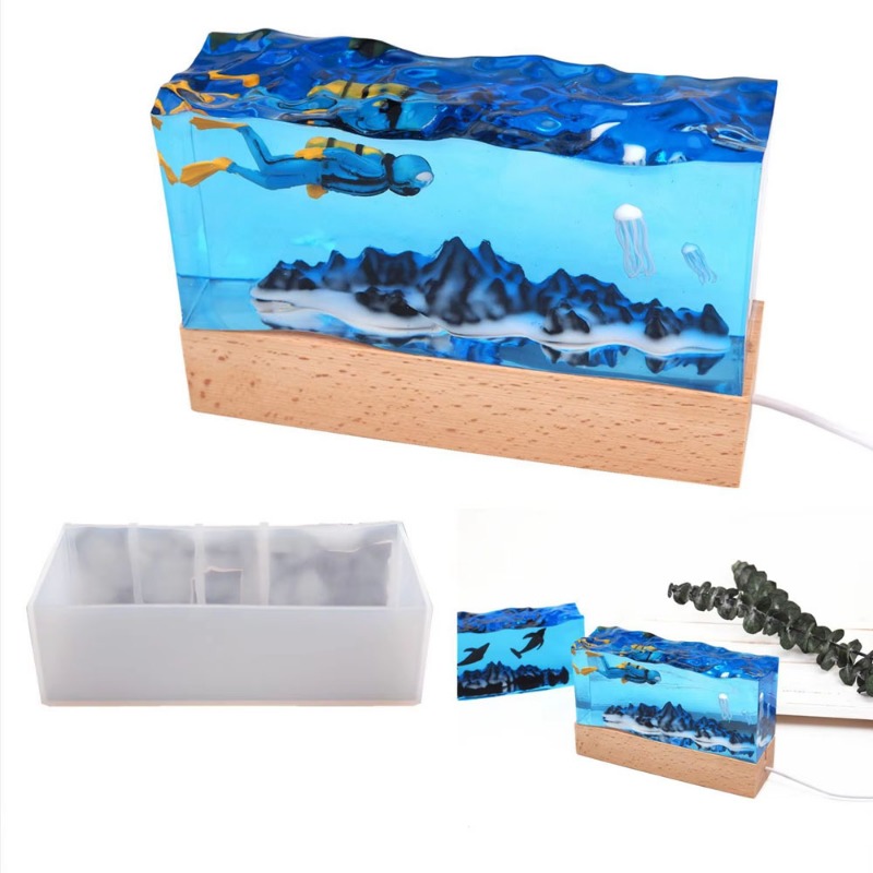 Cetakan Silikon Lanskap Bawah  - Resin Art Light ulasan dan harga