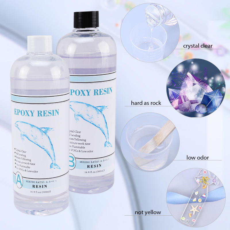 1:1 Jelas Epoksi Resin Kristal - Resin Art Uv ulasan dan harga