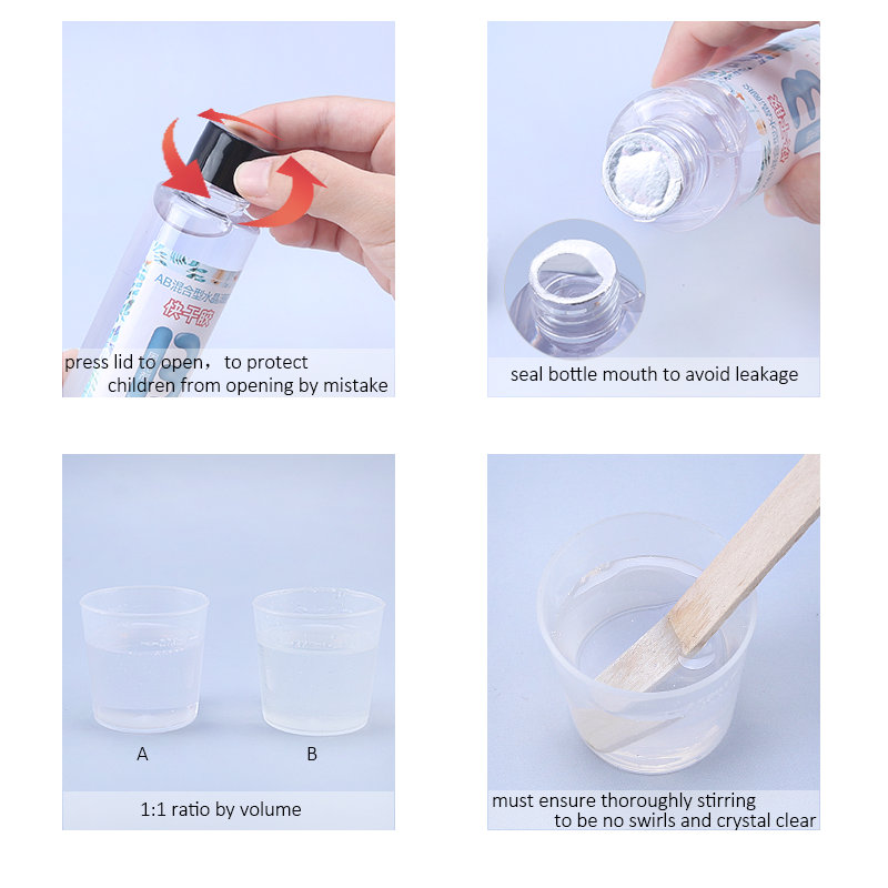 1:1 Jelas Epoksi Resin Kristal - Resin Art Uv ulasan dan harga
