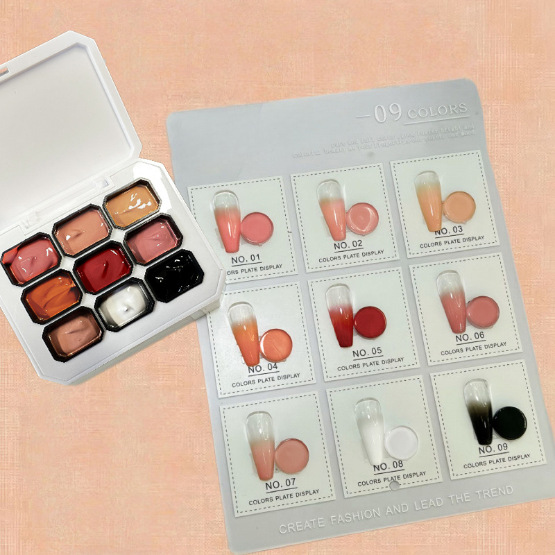 1pc Solid 9-grid Nail Patting  - Resin Art Uv ulasan dan harga