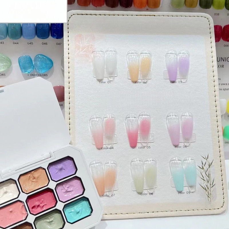 1pc Solid 9-grid Nail Patting  - Resin Art Uv ulasan dan harga