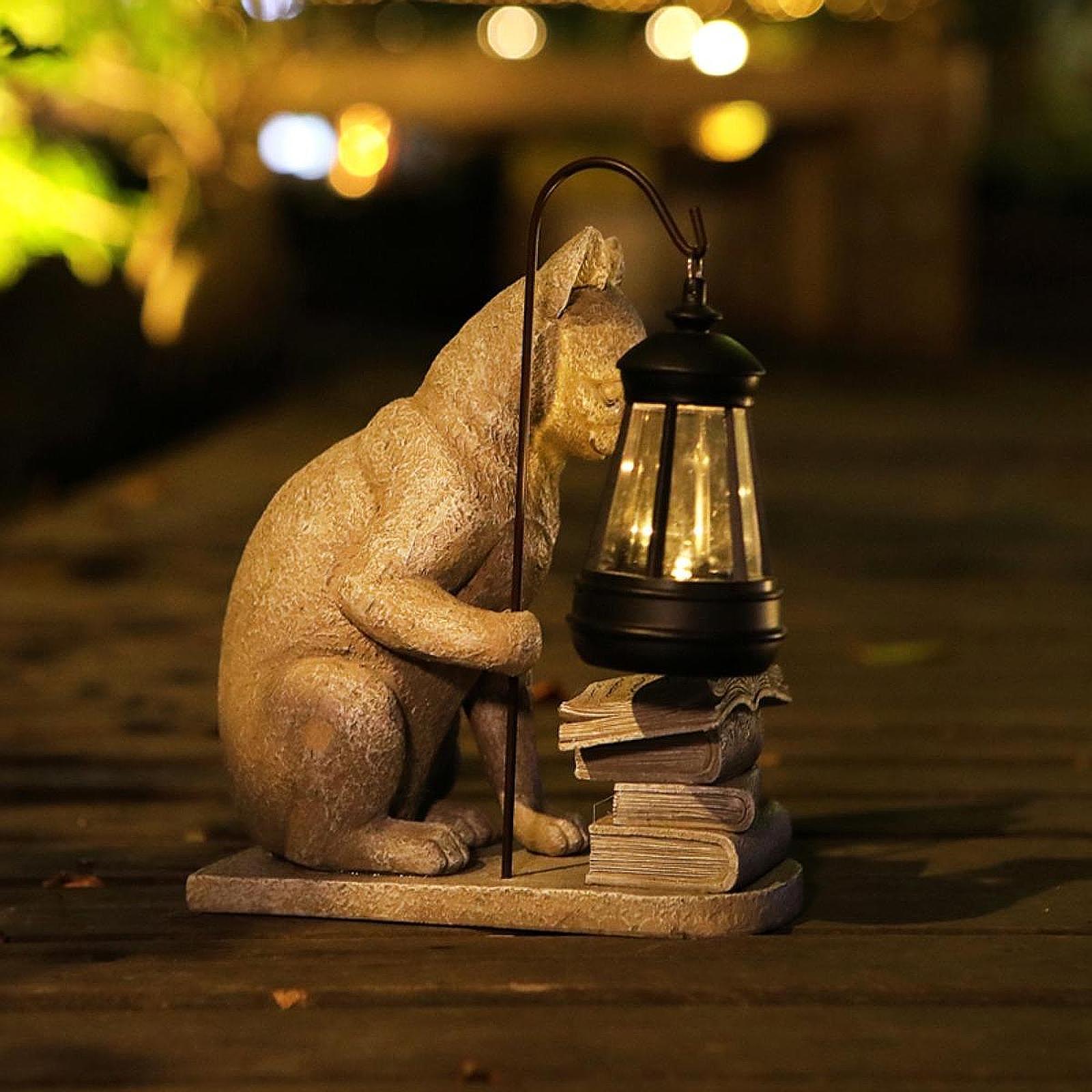 Patung Mini Taman Surya Lampu  - Resin Art Light ulasan dan harga