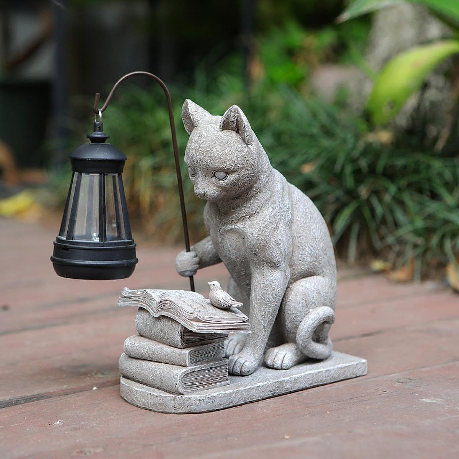 Patung Mini Taman Surya Lampu  - Resin Art Light ulasan dan harga