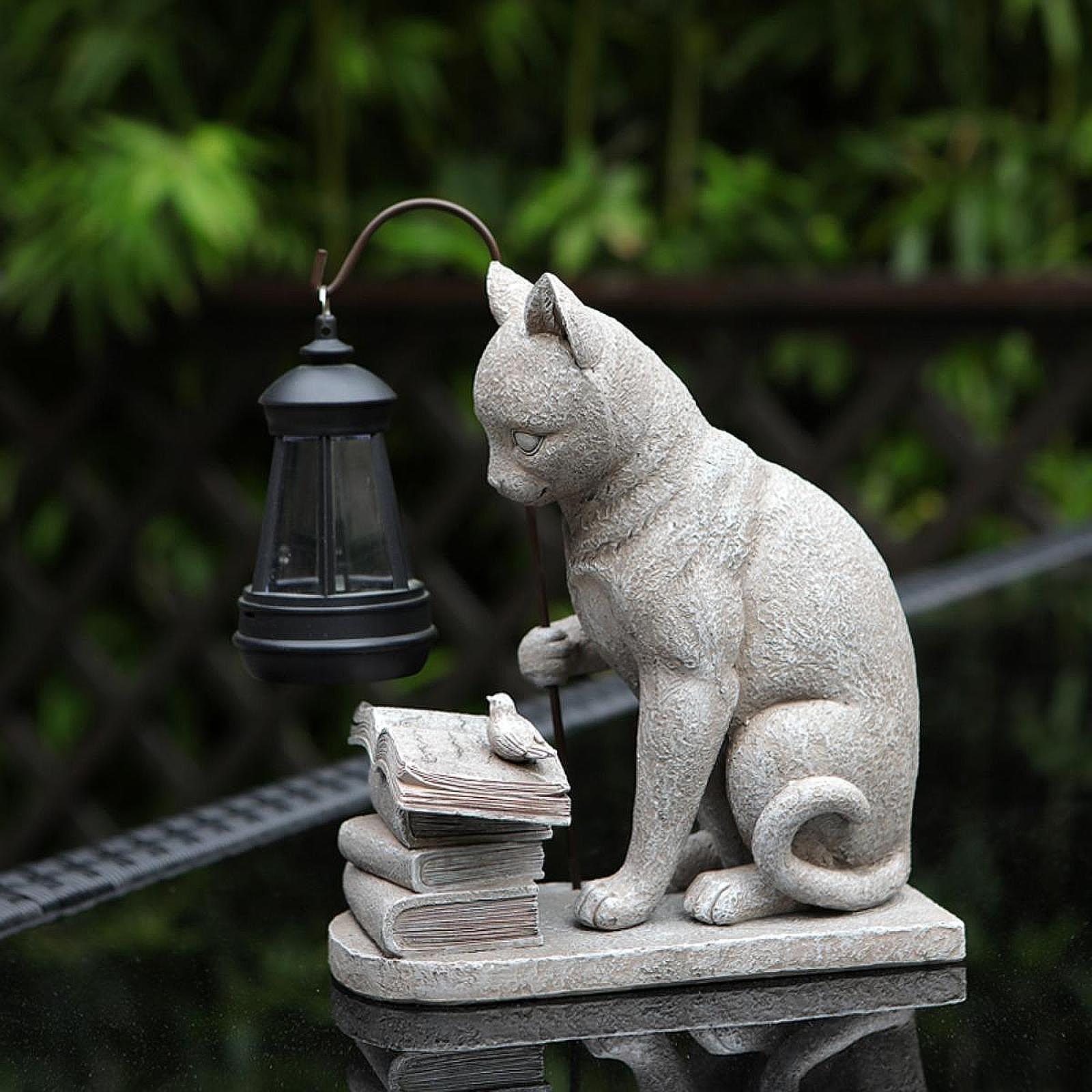 Patung Mini Taman Surya Lampu  - Resin Art Light ulasan dan harga