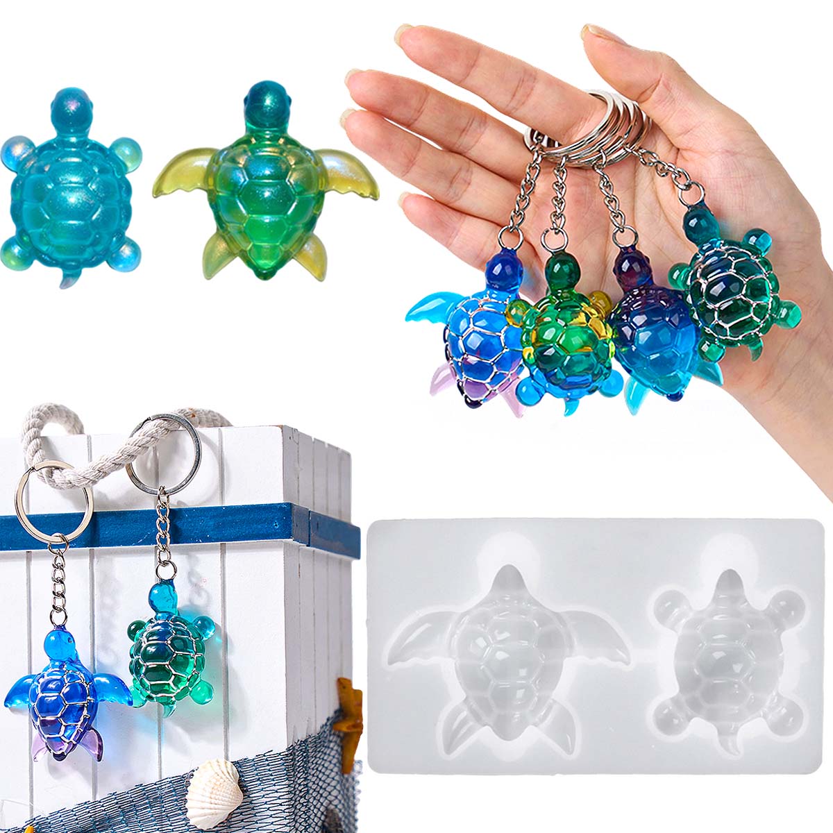 Cetakan Silikon Gantungan Kunc - Resin Art Mould ulasan dan harga
