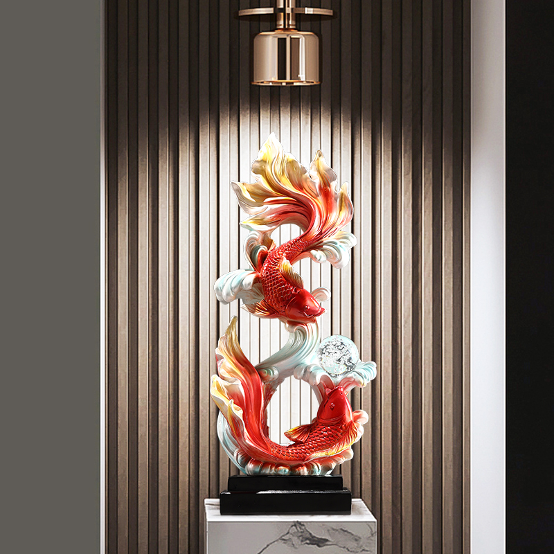 Dekorasi Rumah Patung Ikan Orn - Resin Art Gift For Birthday ulasan dan harga