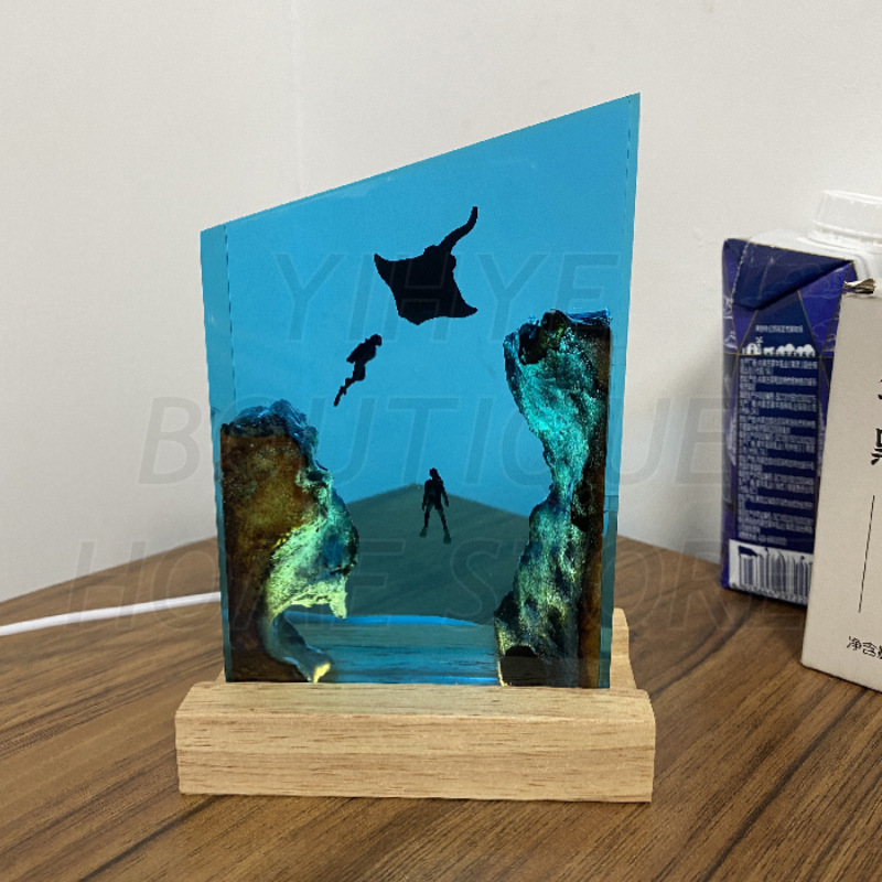 Karya Seni Resin Seri Marin -  - Resin Art Gift For Birthday ulasan dan harga