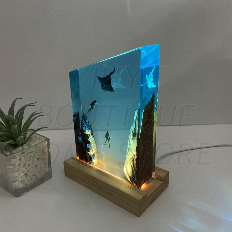 Karya Seni Resin Seri Marin -  - Resin Art Gift For Birthday ulasan dan harga