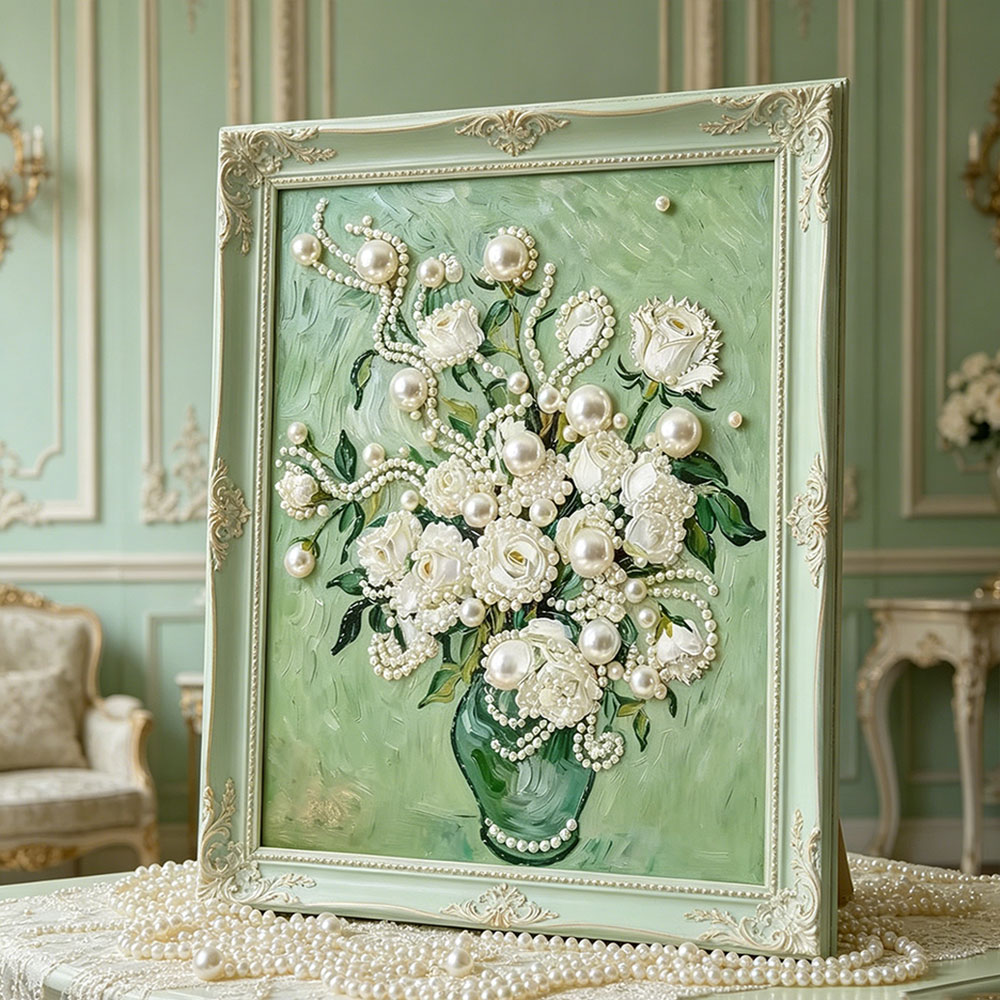 Kit Lukisan Mutiara DIY Huacan - Resin Art Of Rose ulasan dan harga